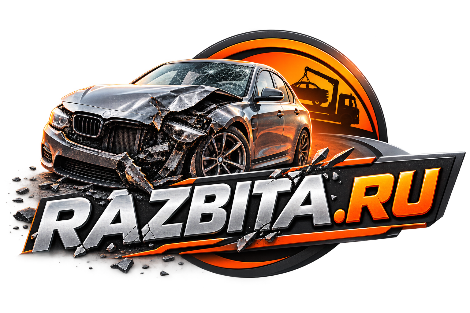 Логотип RAZBITA.RU — выкуп битых авто